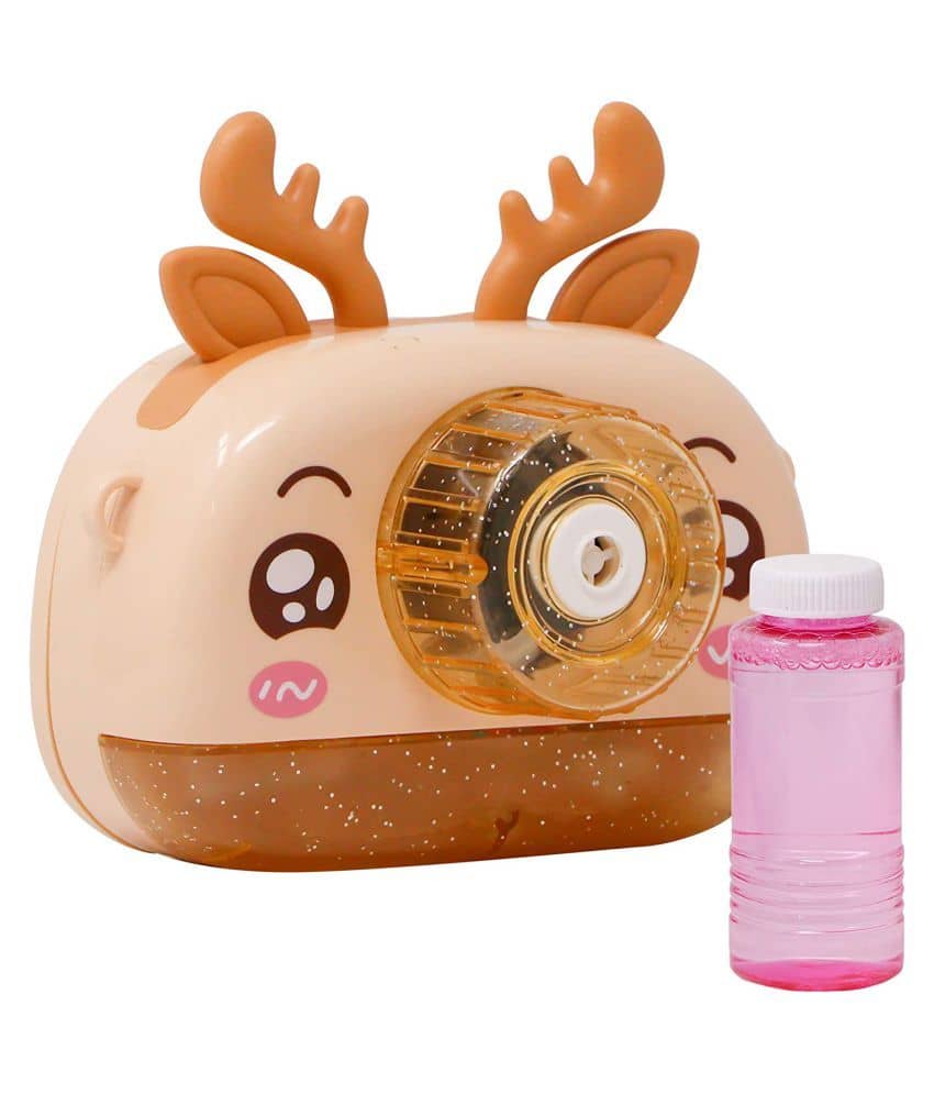 Cute Camera Shape Bubble Machine with Bubble Solution- Battery Operated