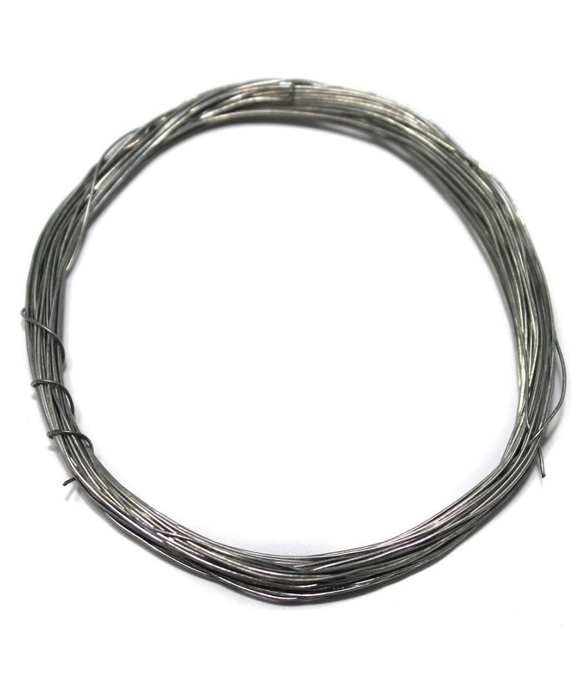 Beadsnfashion Silver Plated Brass Craft Wire DIY for Jewellery Making