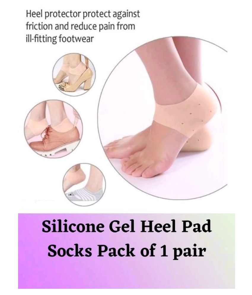 silicone gel heel pad socks
