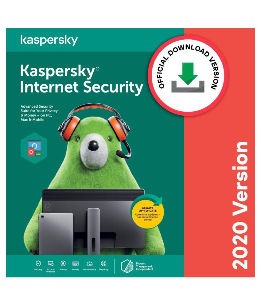 Kaspersky Internet Security For Windows And Free ( Internet Security For Mac  / Internet Security For Android ) ( 1 PC / 3 Year )  - Activation Code-Email Delivery