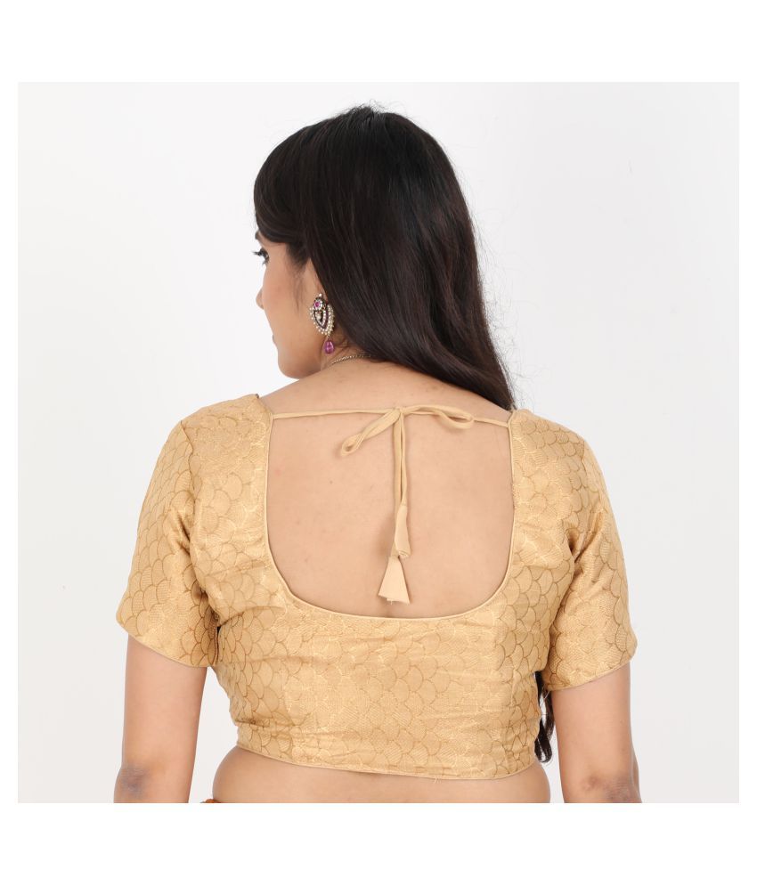 readymade blouse gold colour