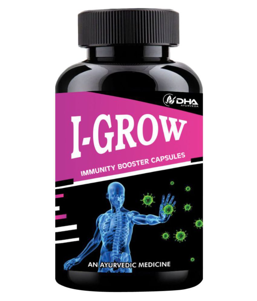 DHA Ayurveda I-Grow Herbal Immunity Booster Capsule 30 no.s Pack Of 1