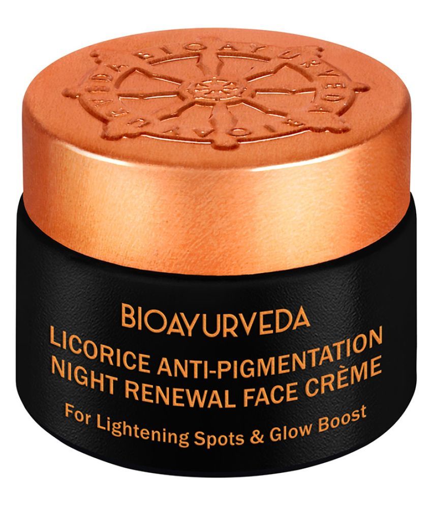 BioAyurveda Licorice AntiPigmentation Night Renewal Face Crèam Night