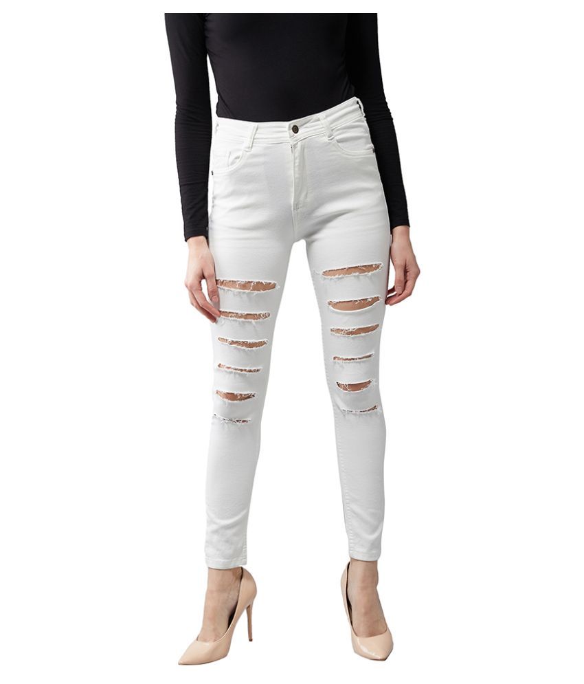     			Dolce Crudo Denim Jeans - White