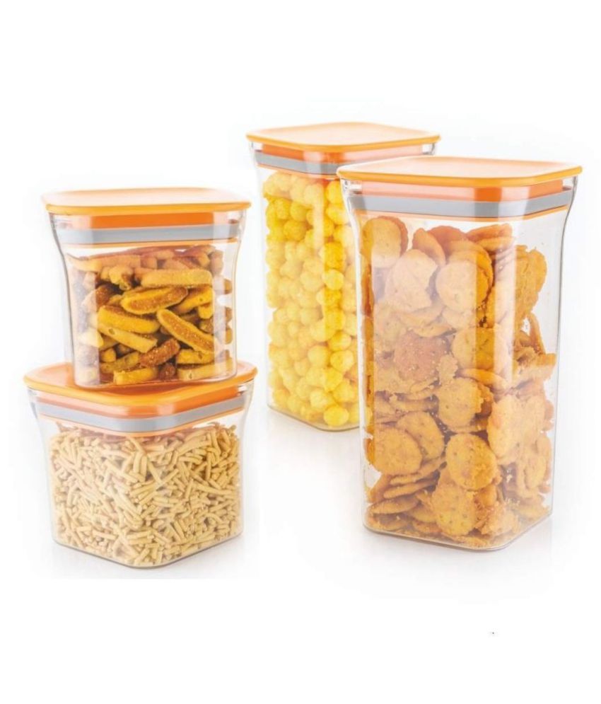     			Analog kitchenware Pasta,Grocery,Dal Polyproplene Food Container Set of 4 1100 mL