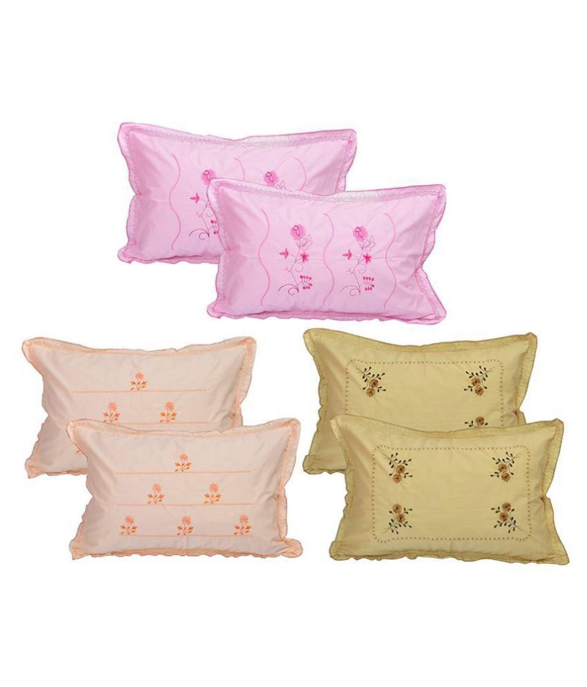     			Dream Decor Pack of 6 MultiColor Pillow Covers (17 In X 27 In)