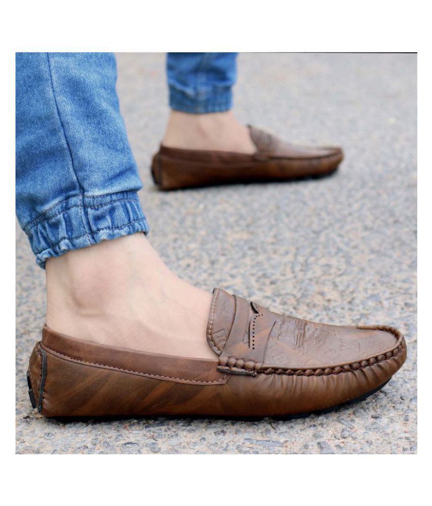 markrange brown loafers