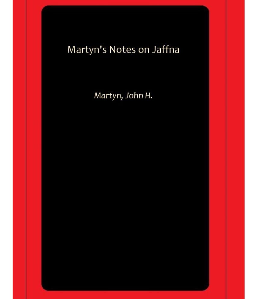     			Martyn's Notes on Jaffna