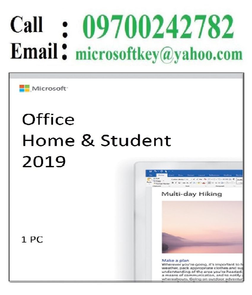 microsoft office home and student 2019 price