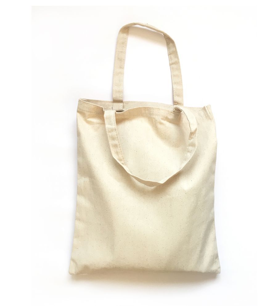 NEPIAN White Canvas Tote Bag - Buy NEPIAN White Canvas Tote Bag Online ...
