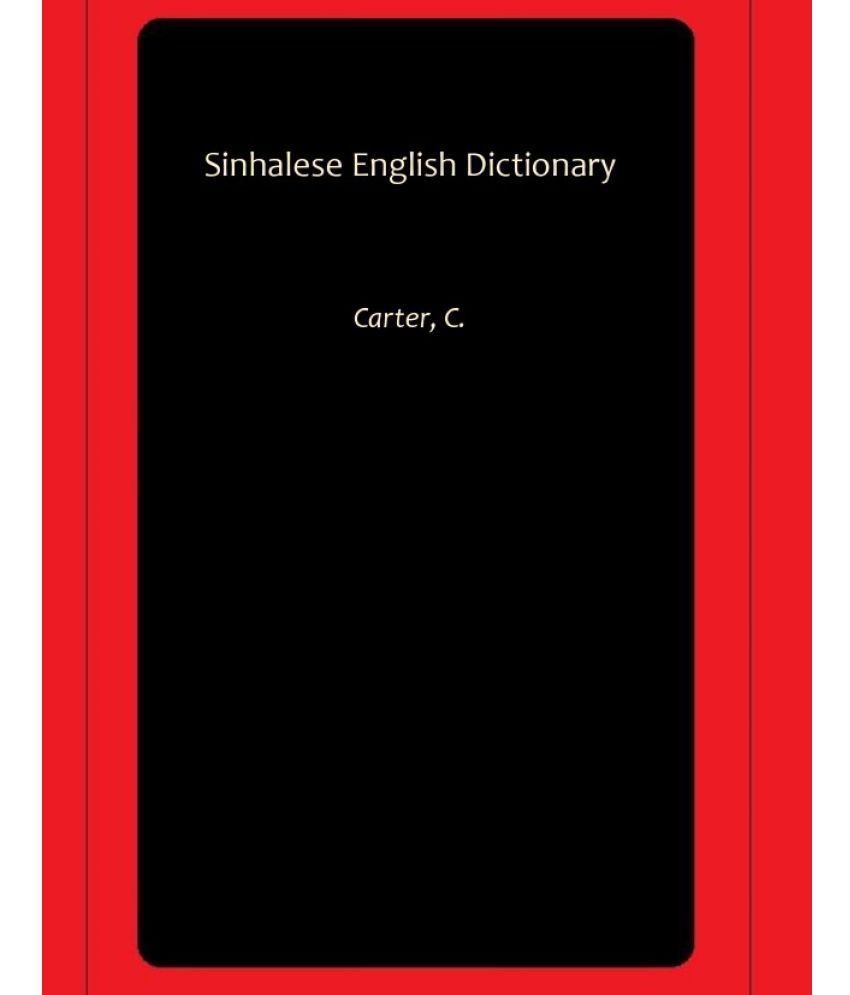 Sinhalese English Dictionary Buy Sinhalese English Dictionary Online
