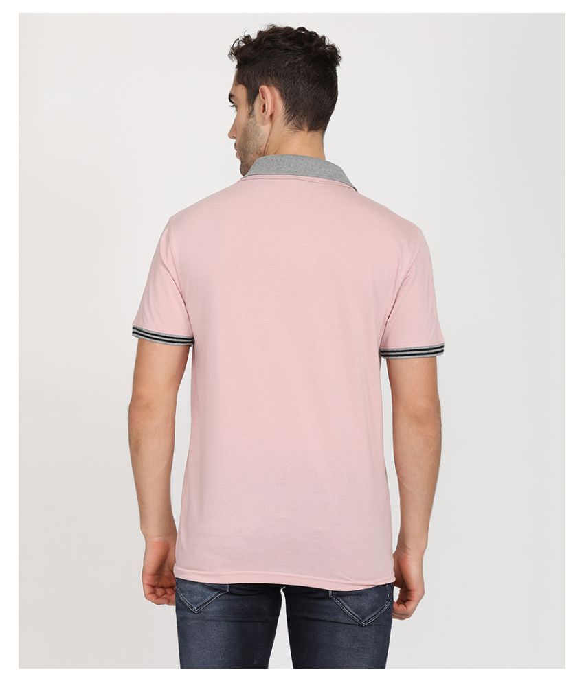 V2 Peach Plain Polo T Shirt - Buy V2 Peach Plain Polo T Shirt Online at ...