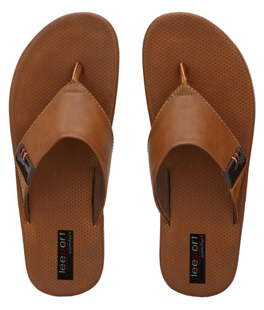 Leeport Beige Thong Flip Flop Price in India- Buy Leeport Beige Thong Flip Flop Online at Snapdeal