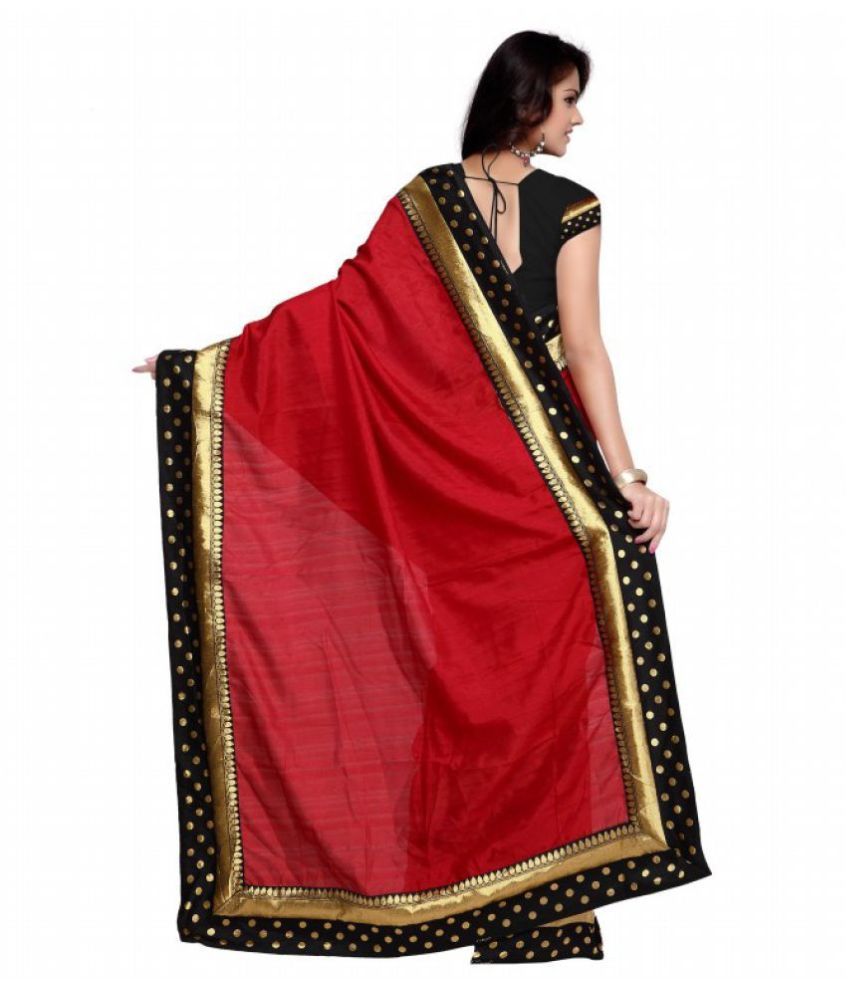 Bhairunath And Co Red Bhagalpuri Silk Saree Buy Bhairunath And Co Red Bhagalpuri Silk Saree 6589