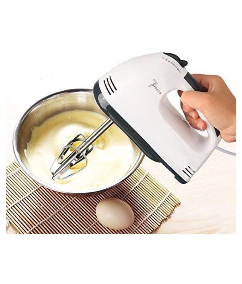 Electric Hand Mixer and Blenders with Chrome Beater and Dough Hook