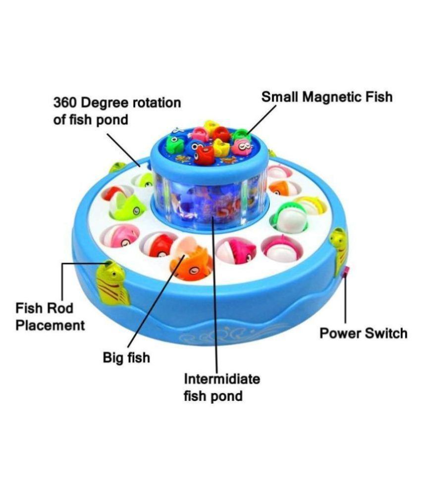 Fishing Electric, Fish Catching Game with Musical Lights for