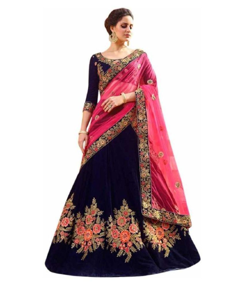 light blue chaniya choli