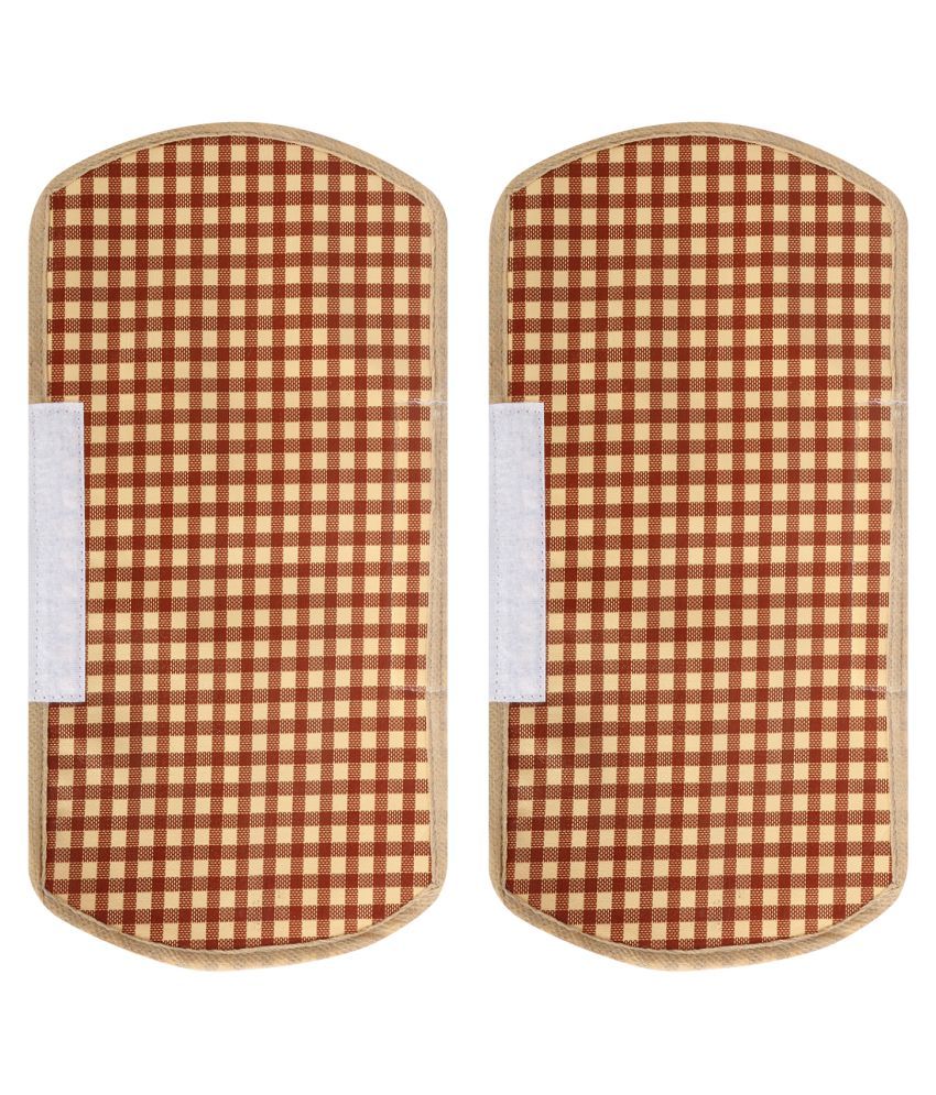     			E-Retailer Set of 2 PVC Brown Fridge Handle Cover