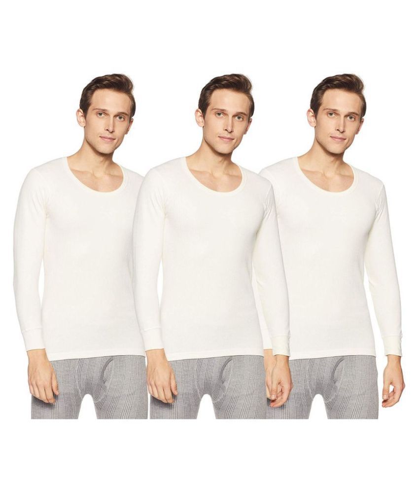     			Dixcy Scott White Thermal Upper Pack of 3
