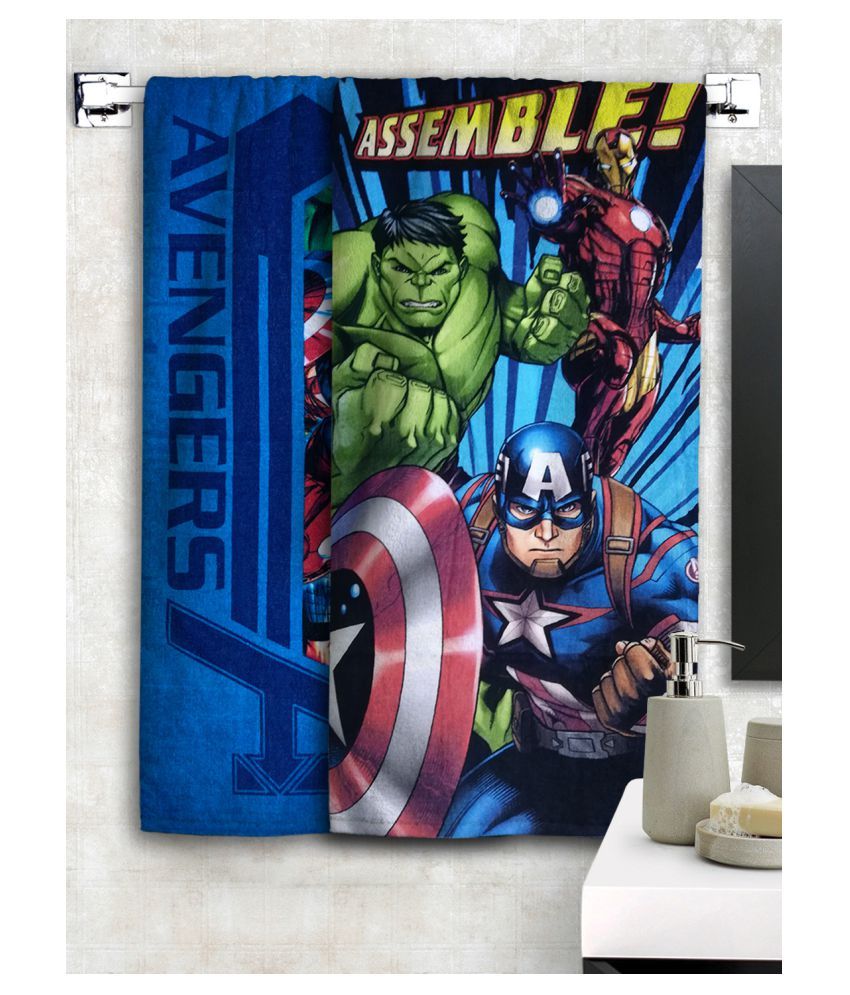 Marvel Set of 2 Cotton Bath Towel Multi - Buy Marvel Set of 2 Cotton ...