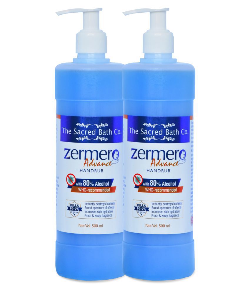     			ZERMERO Hand Sanitizer 1000 mL Pack of 2