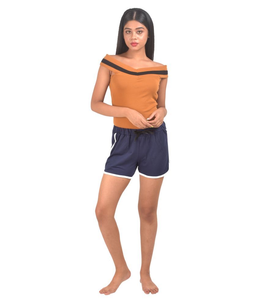     			powermerc Cotton Hot Pants - Navy