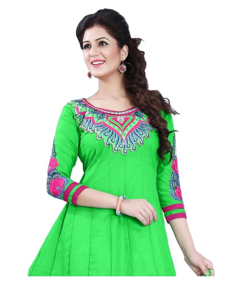 unstitched cotton dress material online