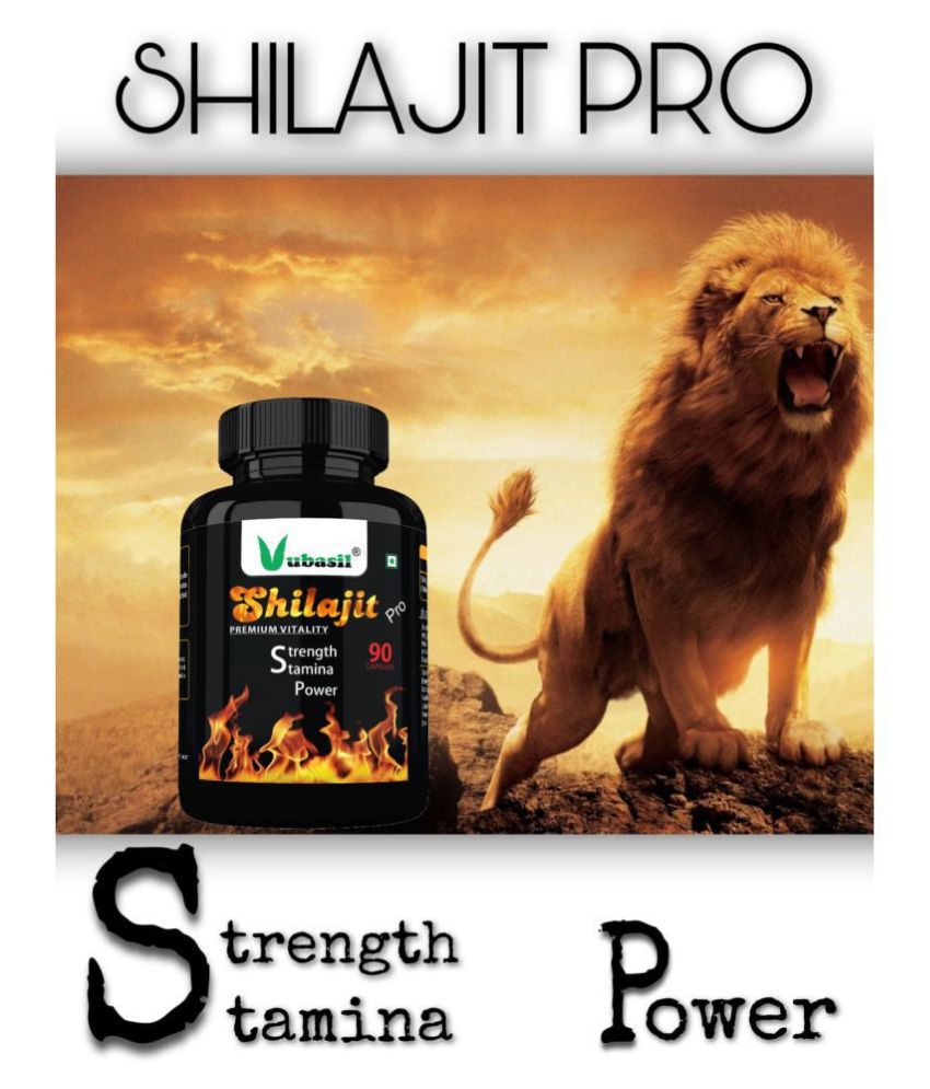 VUBASIL Pure Shilajit - Herbal Shilajeet Extract Capsule 90 no.s Pack Of 1