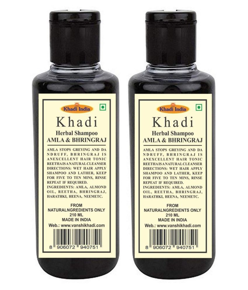 Khadi Herbal Amla And Bhringraj Shampoo