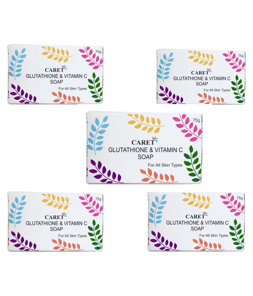     			Caret Organic Skin Whitening Skin Whitening & Brightening Soap for All Skin Type ( Pack of 5 )