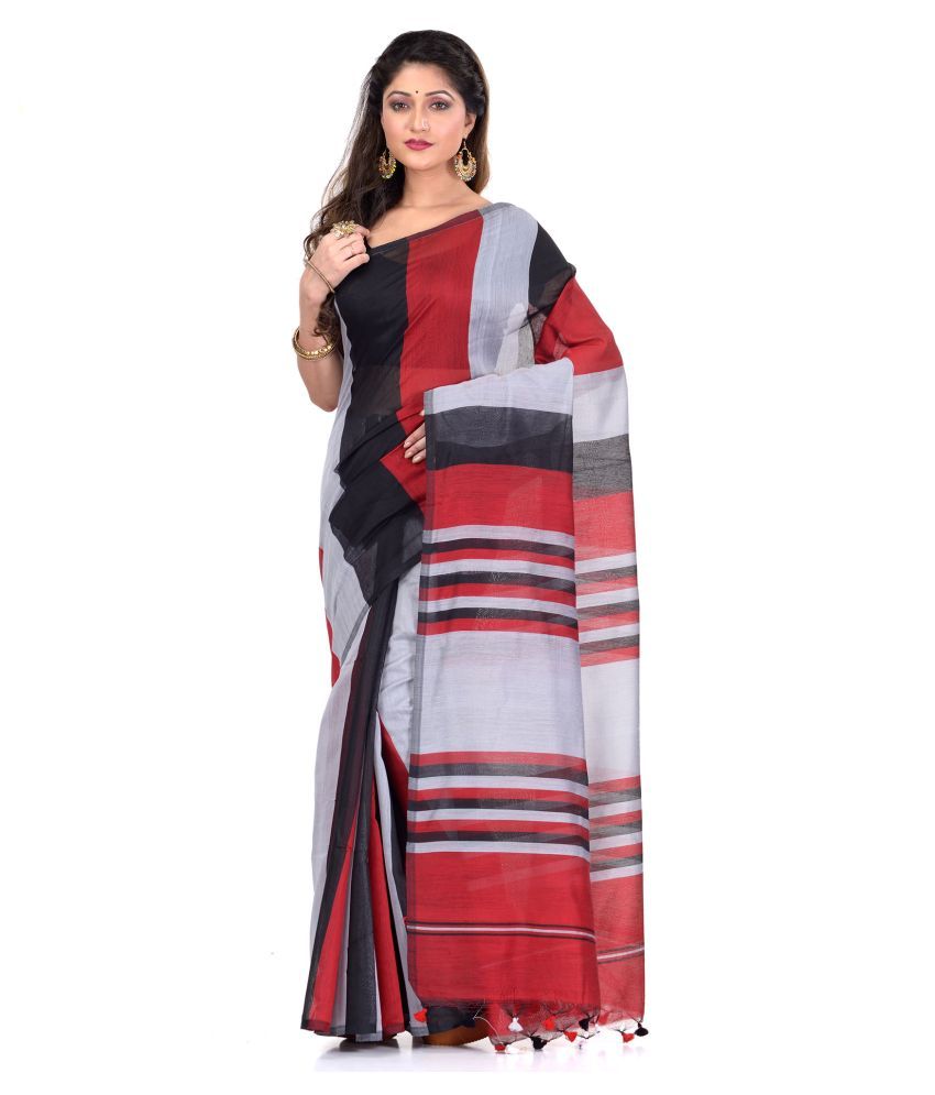 Desh Bidesh - Multicolor Silk Blend Saree With Blouse Piece (Pack of 1 ...