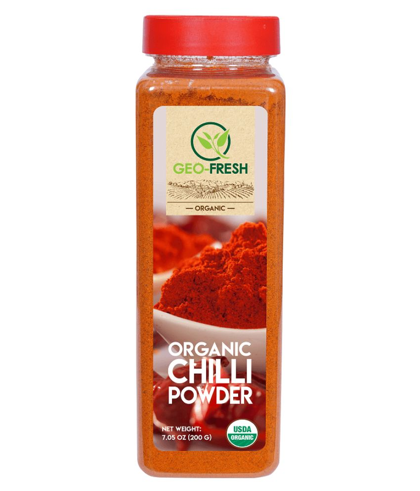 GeoFresh Organic Chilli Powder Powder 200 gm Pack of 2 Buy GeoFresh Organic Chilli Powder