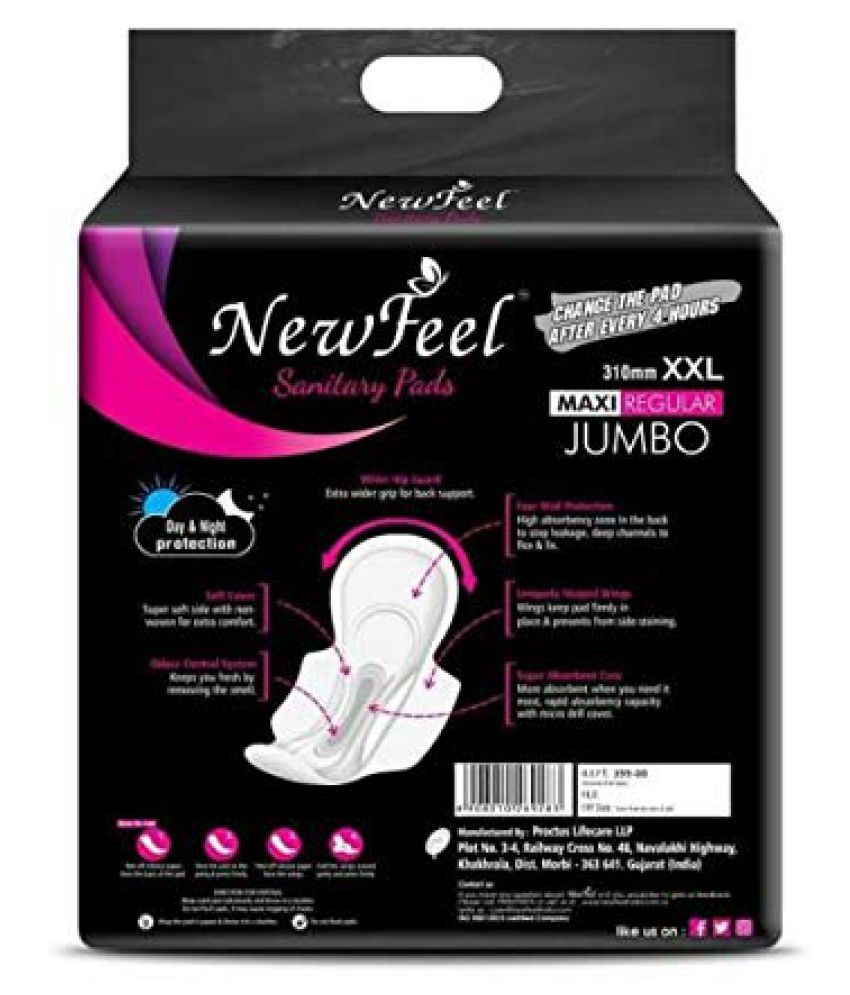 New Feel XXL 40 Sanitary Pads: Buy New Feel XXL 40 Sanitary Pads at ...