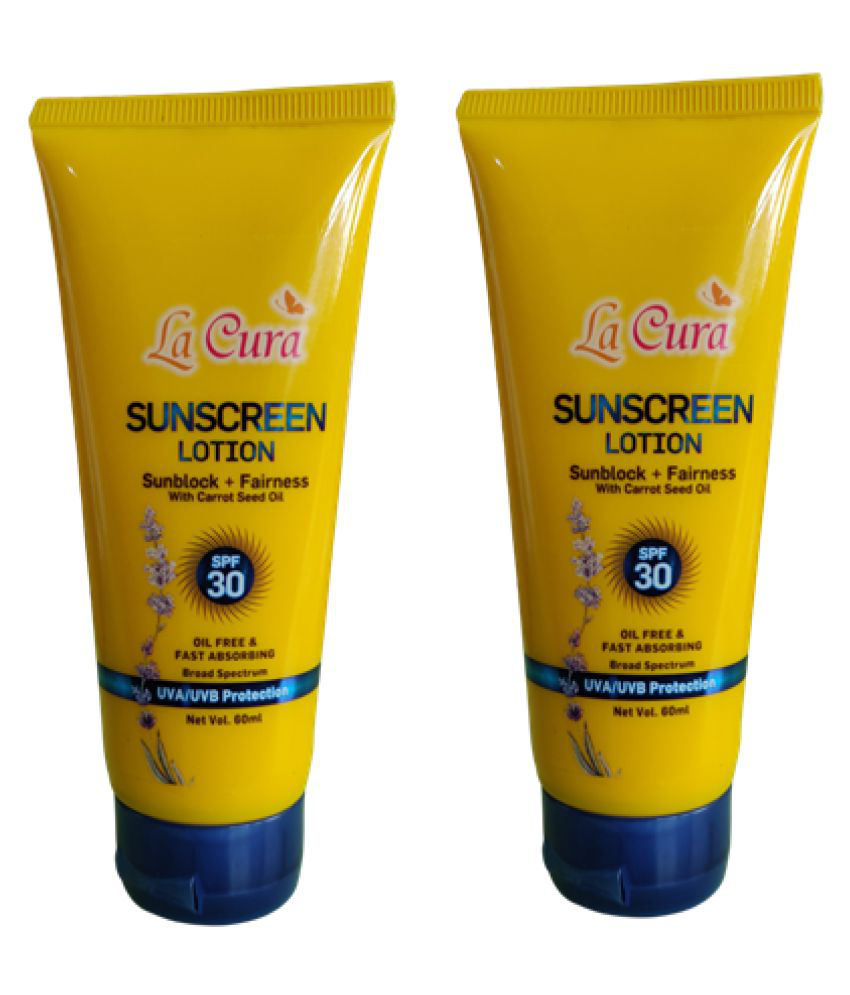     			La Cura Sunscreen Lotion SPF 30 120 mL Pack of 2
