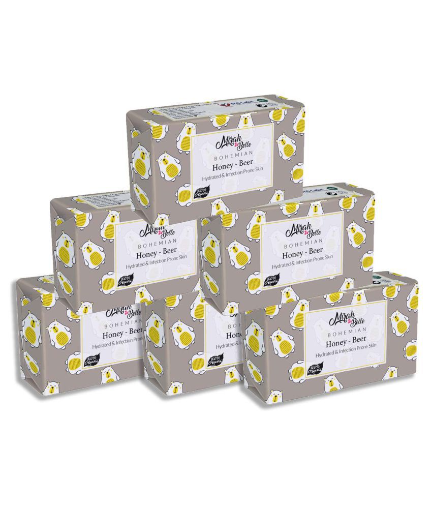     			Mirah Belle Organic Honey Beer Conditioning Soap 125 g Pack of 6
