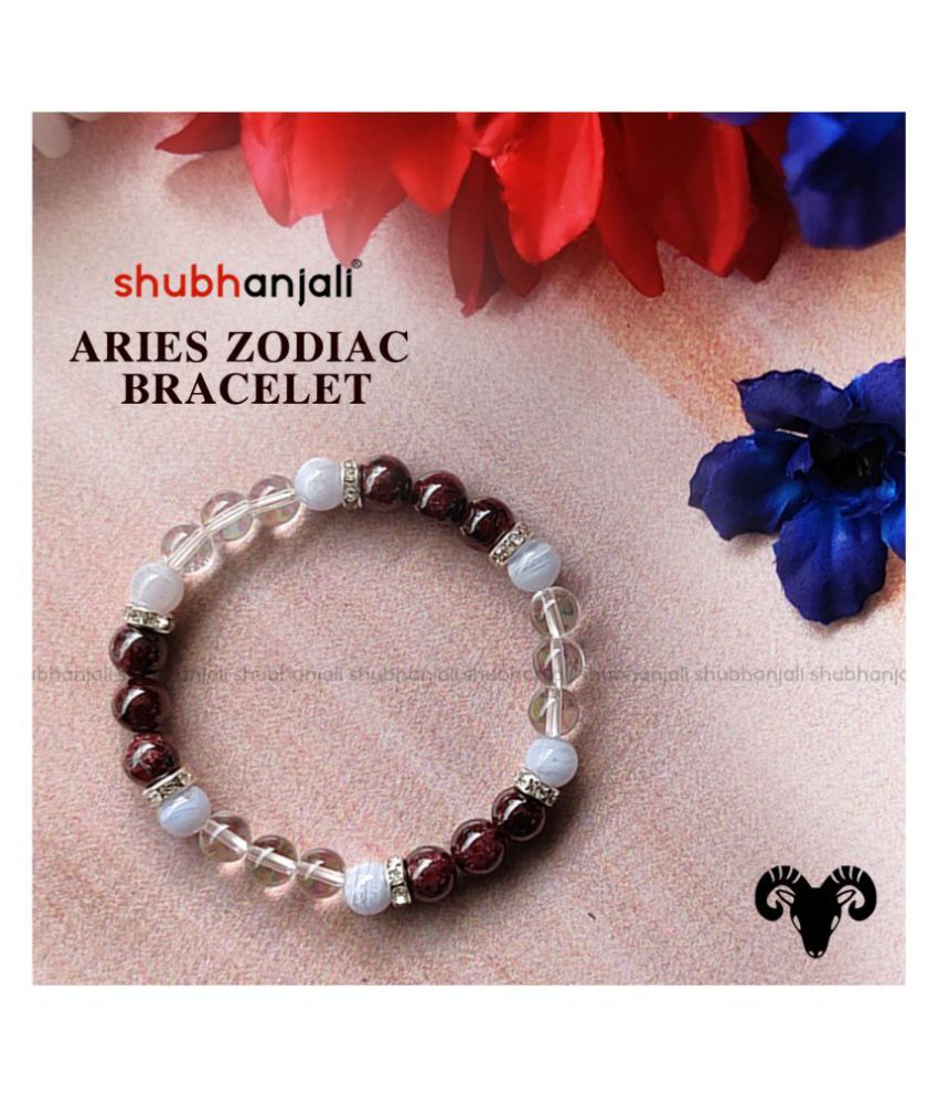 Shubhanjali® Zodiac Crystal bracelet, Astrology bracelet, Zodiac