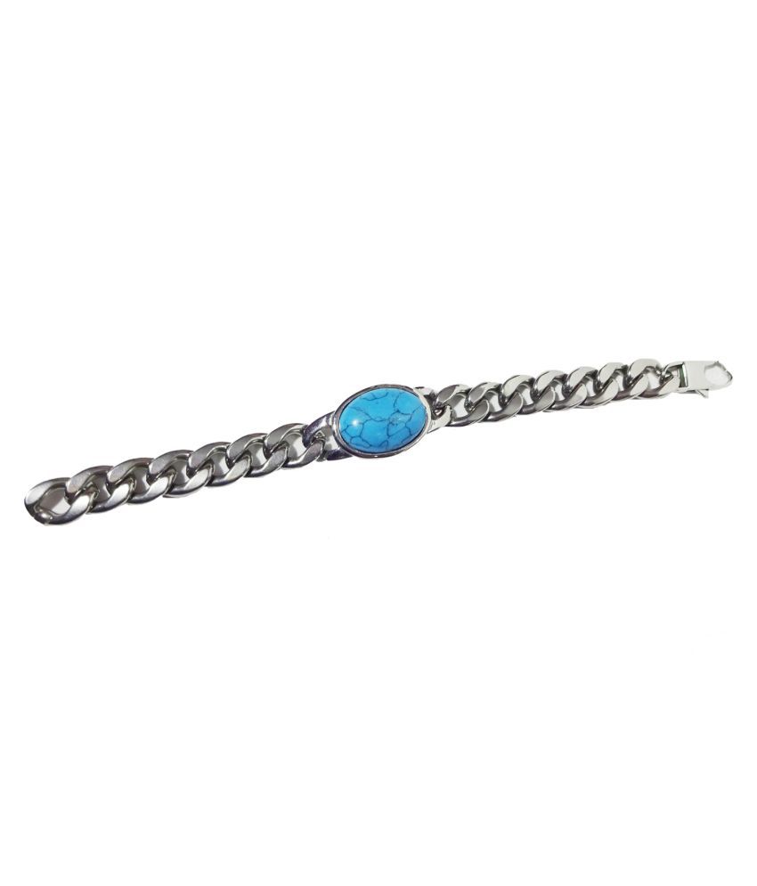 LUXURY SONS® Salman (Being Human) Curb Cuban 316L Surgical Stainless Steel Bracelet For Men & Boys