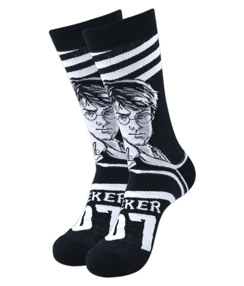     			Balenzia x Harry Potter Limited Edition Seeker 07 Crew Socks - Reversible Crew Socks for Men (Pack of 1)- Black