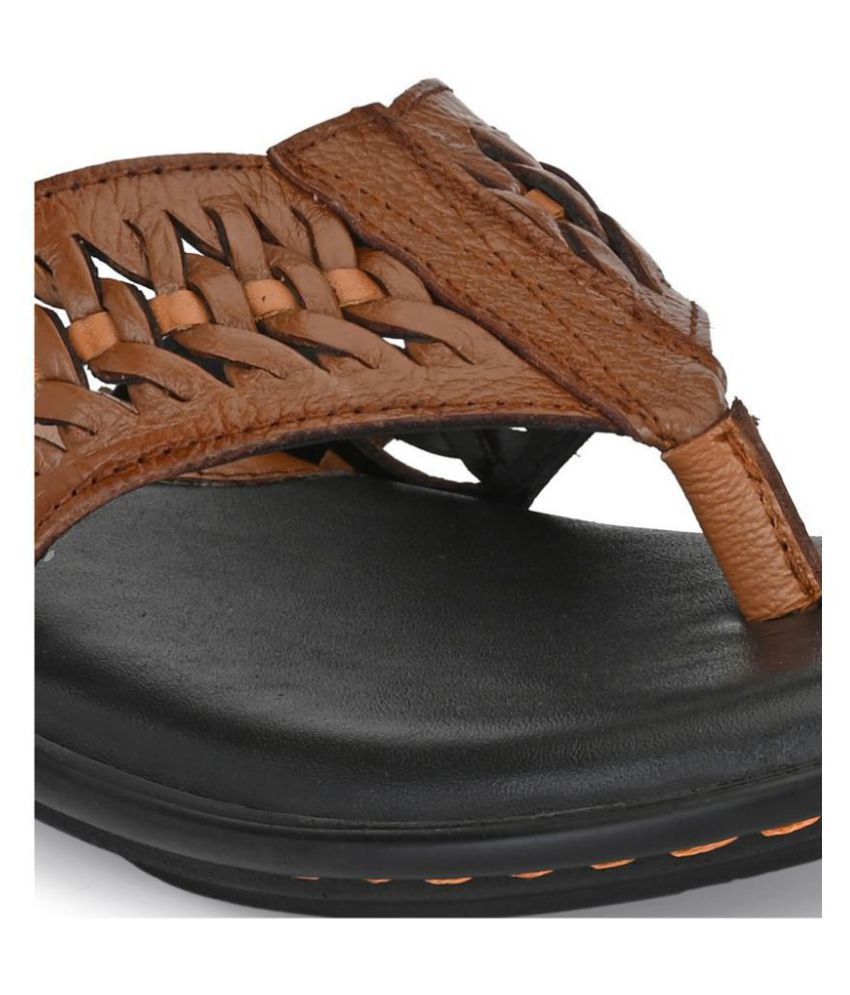 bucik tan leather slippers
