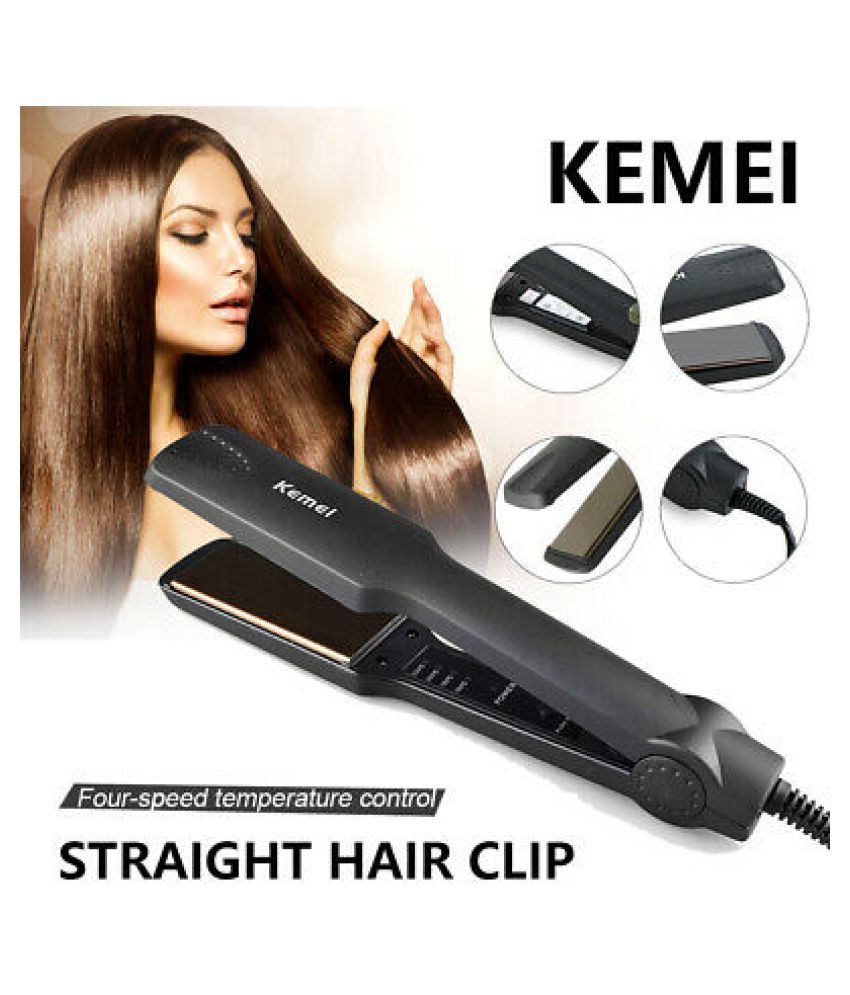 Kemei KM 329 Hair Straightener Black