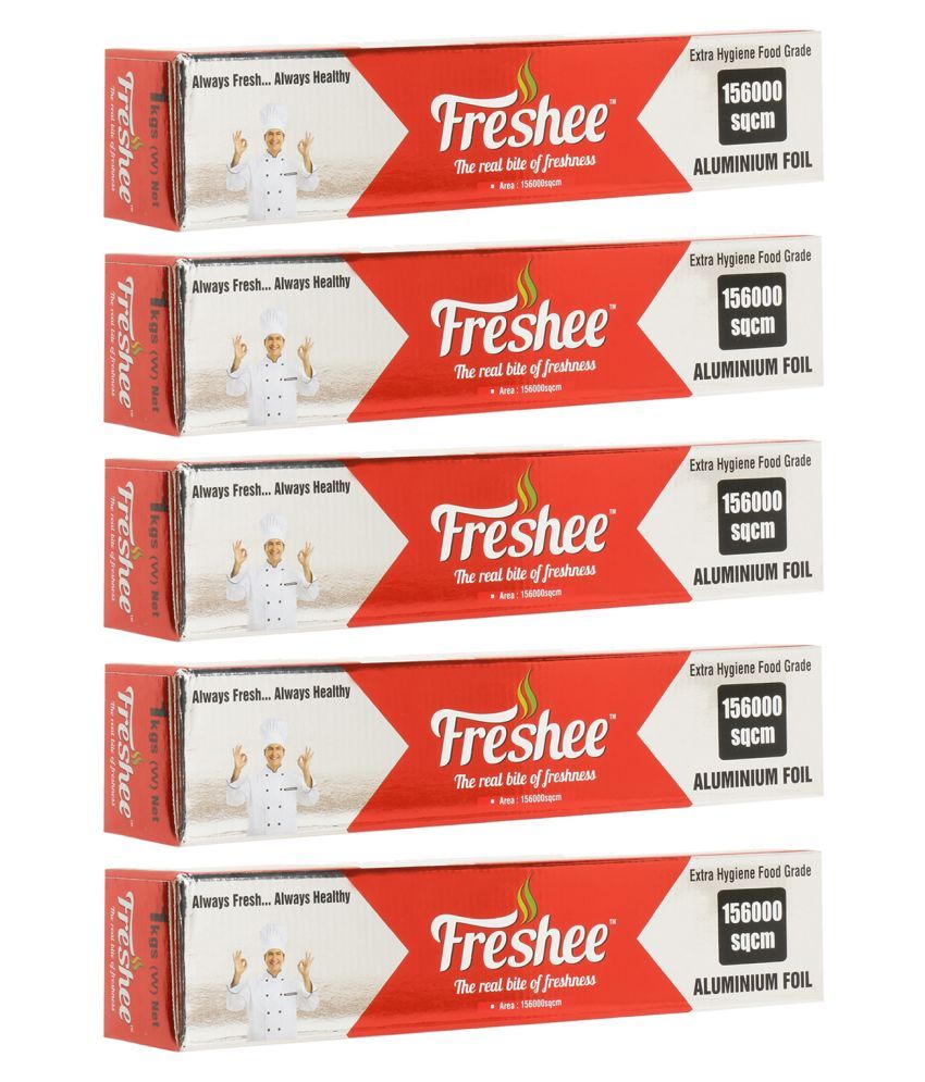     			Freshee 52m Aluminium Foil Paper Pack of 5