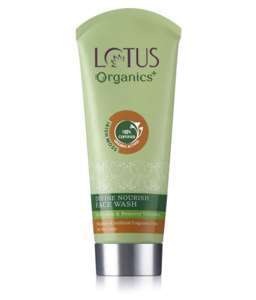     			Lotus Organics+ Divine Nourish Face Wash, For Skin Nourishment & Hydration, Sulphate Free, 100ml