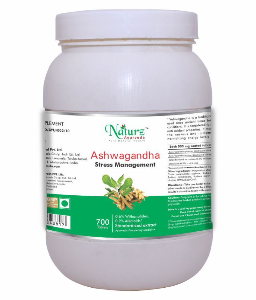 Naturz Ayurveda Ashwagandha 700 Tablets 500 mg Buy Naturz Ayurveda