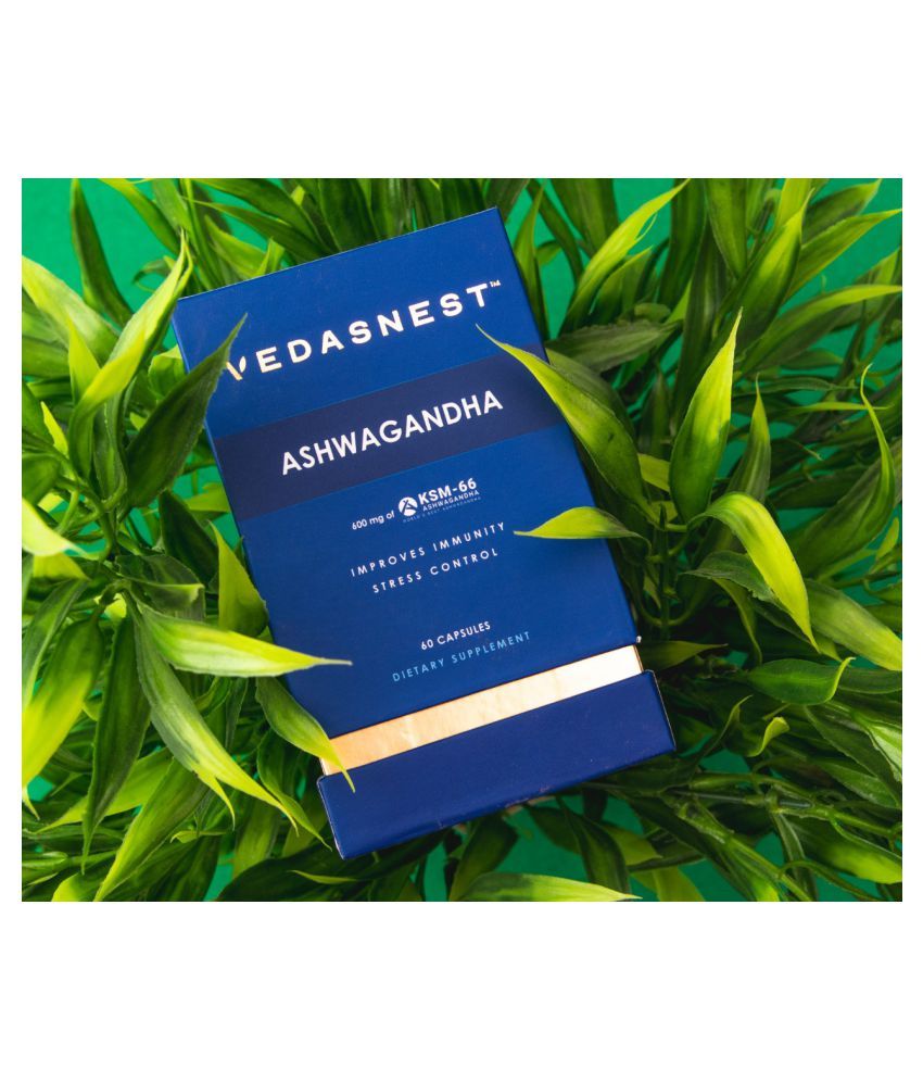 VEDASNEST KSM 66 Ashwagandha 500mg 100 gm Vitamins Capsule