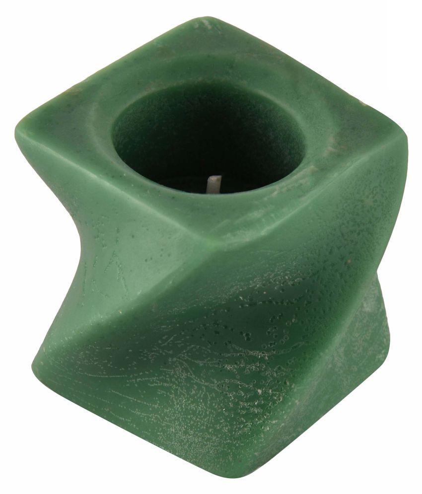 SOHUM CANDLE Green Wax Tea Light Pack of 6 Buy SOHUM CANDLE Green