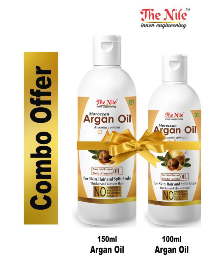     			The Nile Moroccan Argan Oil 150 Ml + Moroccan Argan 100 Ml 250 mL Pack of 2