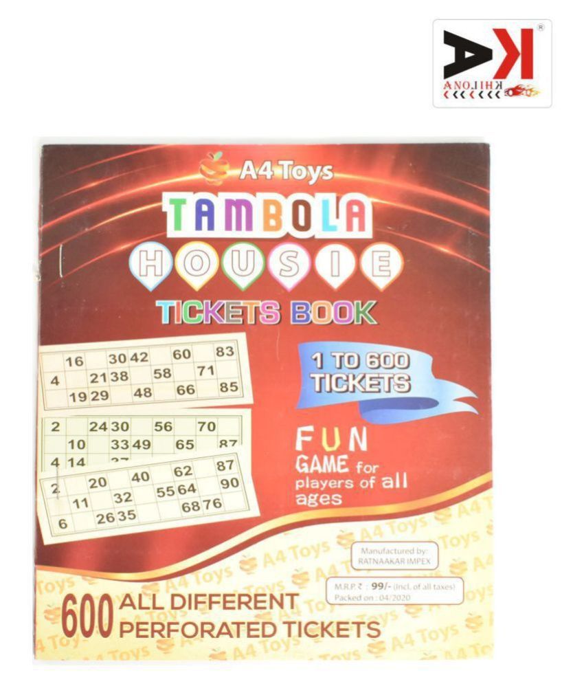 Housie game tickets book nasvecop