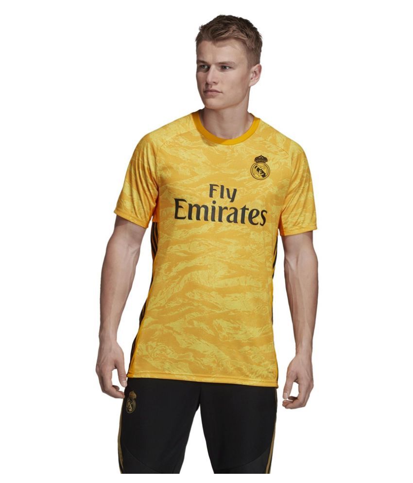 Real Madrid Yellow Polyester Jersey - Buy Real Madrid ...
