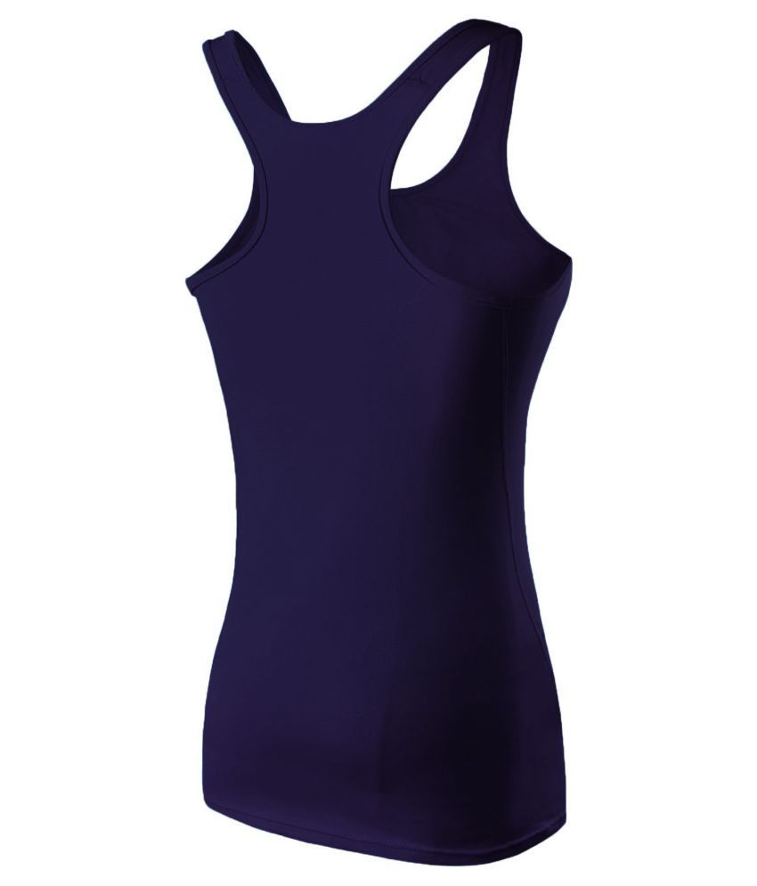 Buy THE BLAZZE Rib Knit Camisoles - Navy Online at Best ...