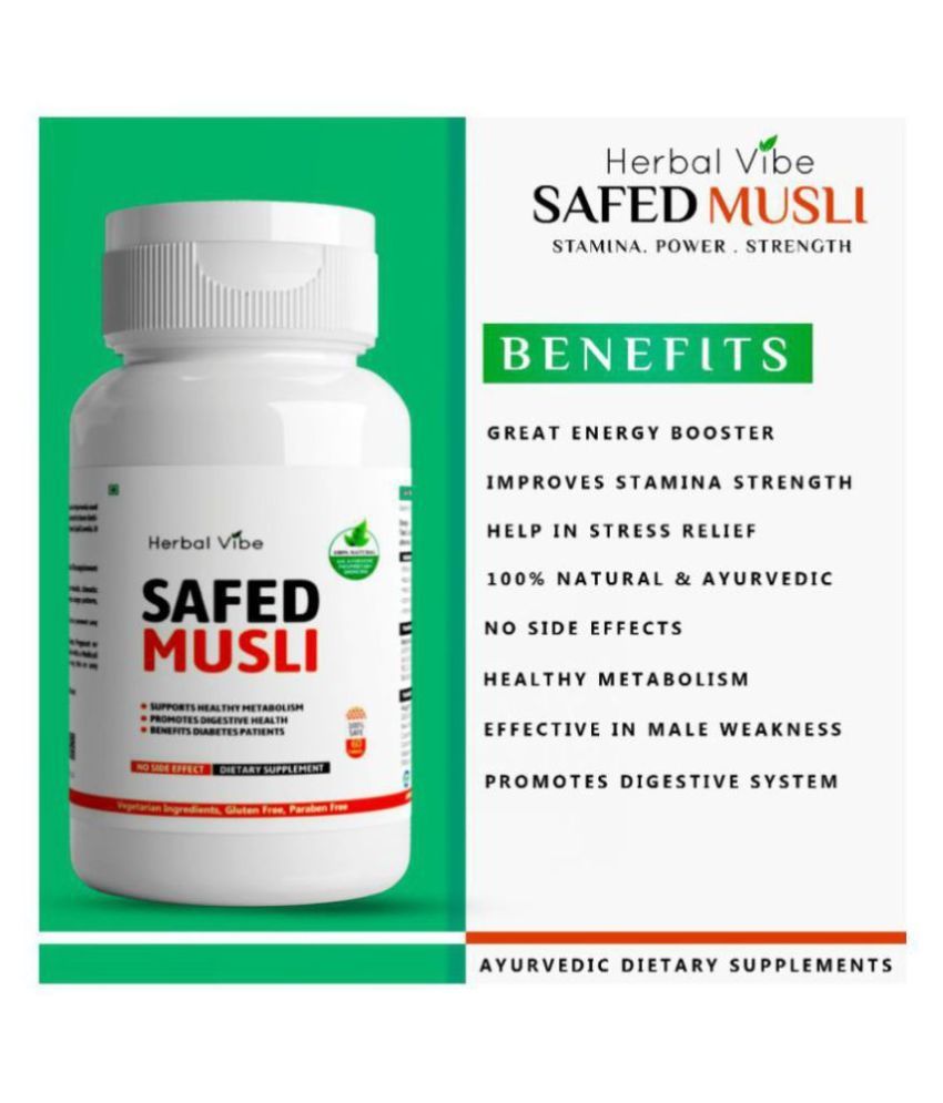 Sex Booster Safed Museli Capsules For Vigour And Virility Pack Of 2 Buy Sex Booster Safed Museli 